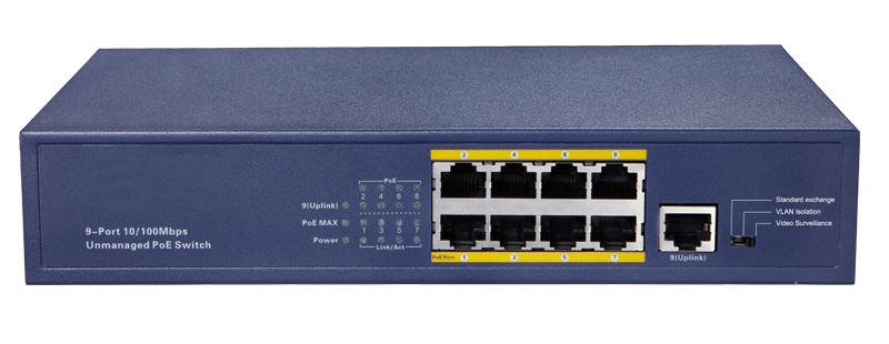 Commutateur PoE série KNPB 8 ports