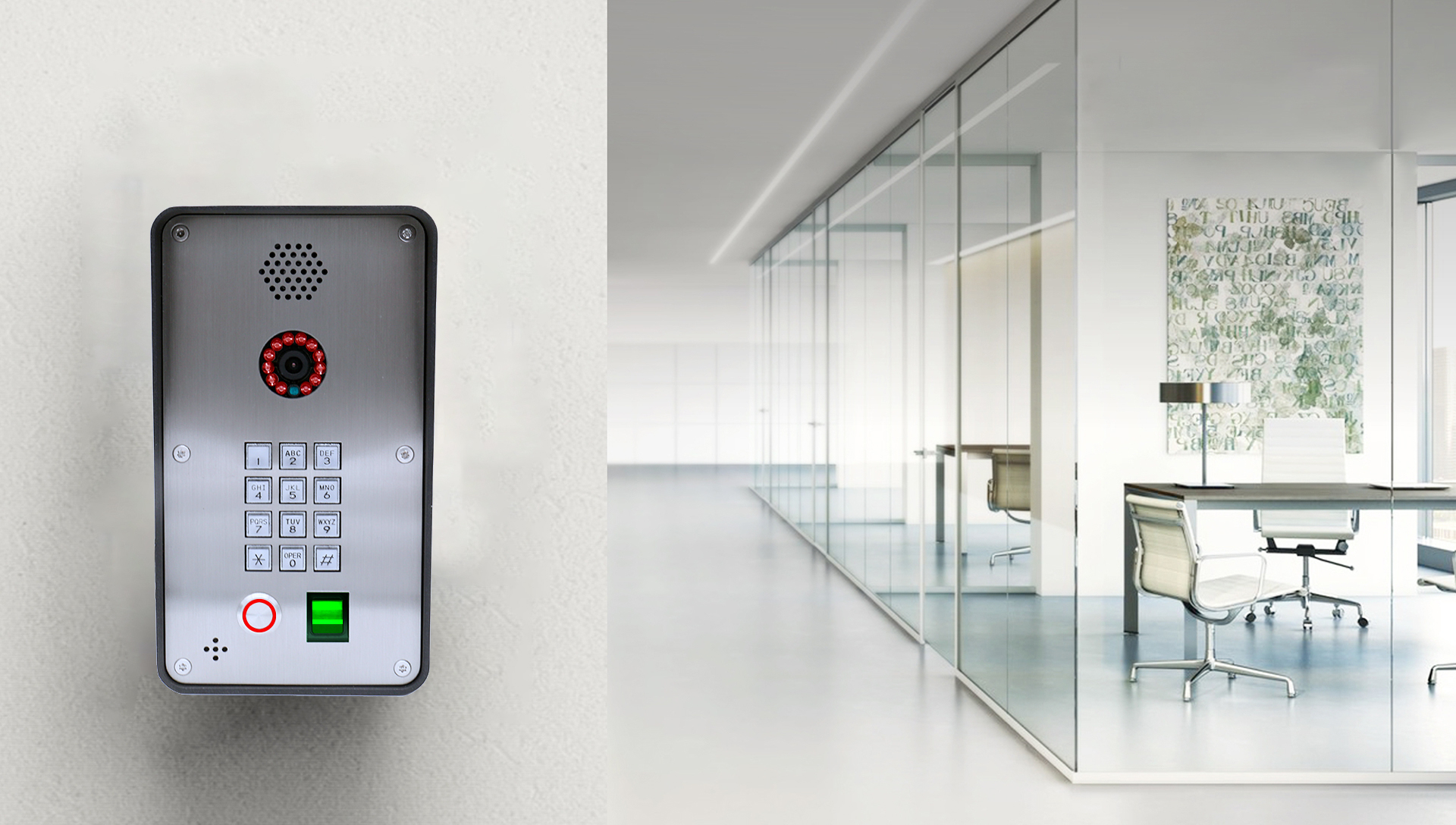 Fingerprint entrance guard video intercom