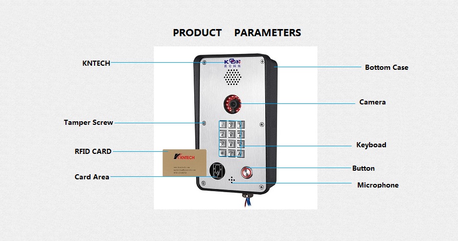 فيديو باب الهاتف RFID