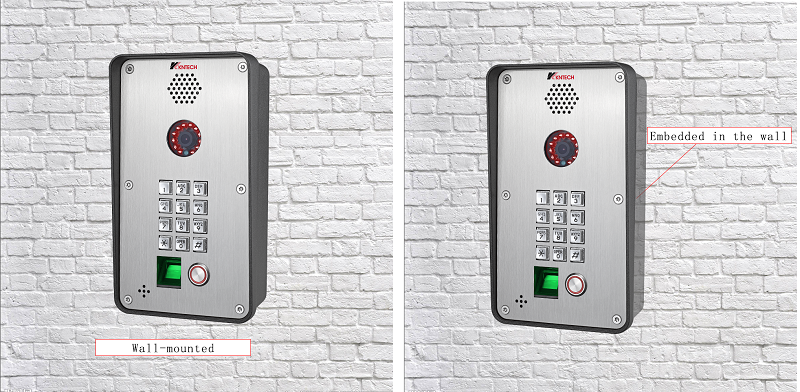 Fingerprint + Password Access Control Video Door Telephone 