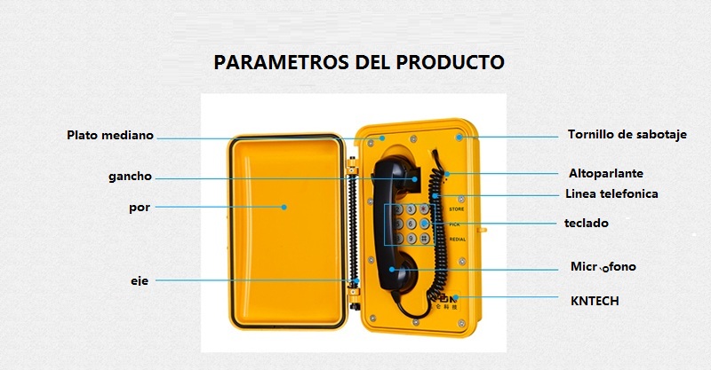 teléfono resistente a la intemperie 