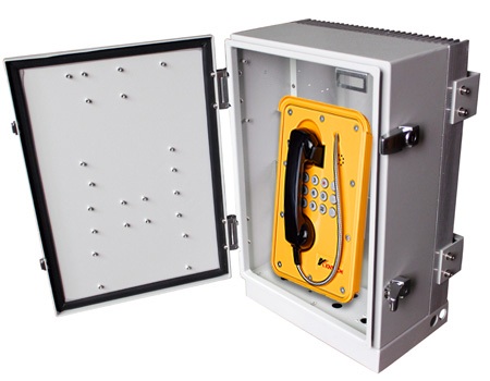weatherproof phone box use in outdoor telephone