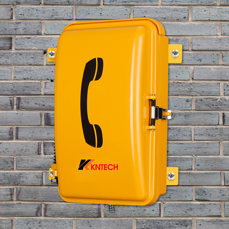 weatherproof telephone wall installation