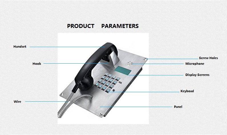 stainless steel telephone description