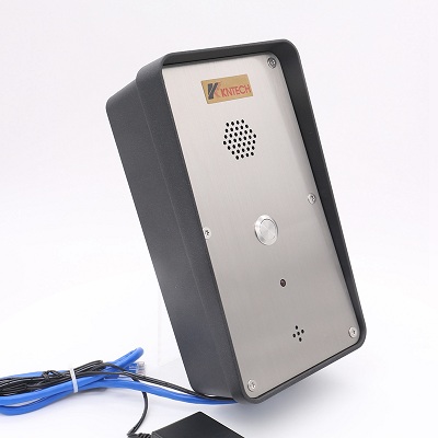 outdoor intercom right side view