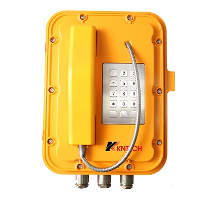 the explosion proof telephone front view