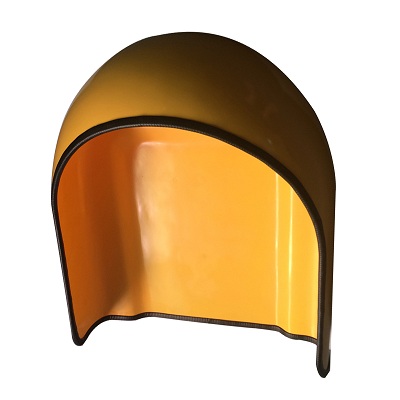 external telephone hood the front view