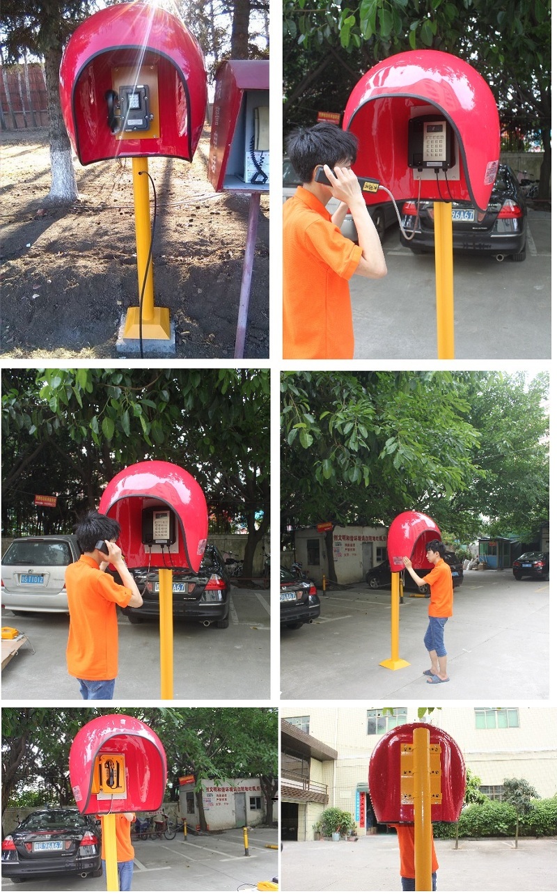 outdoor telephone booth application