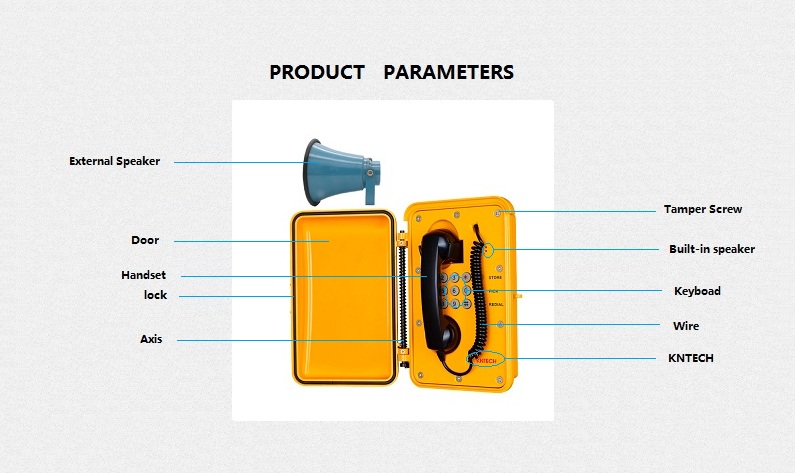 water resistant telephone description