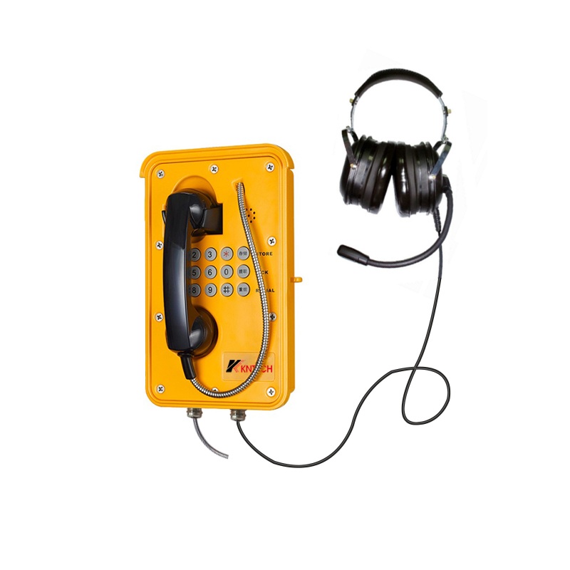 industrial telephone and headphone