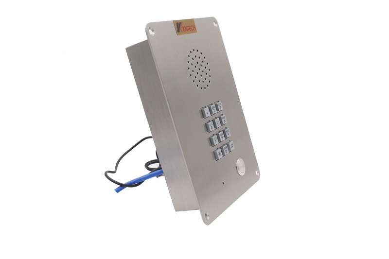 stainless steel intercom left view