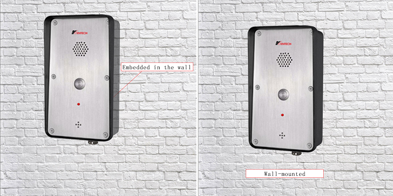 outdoor intercom and colum