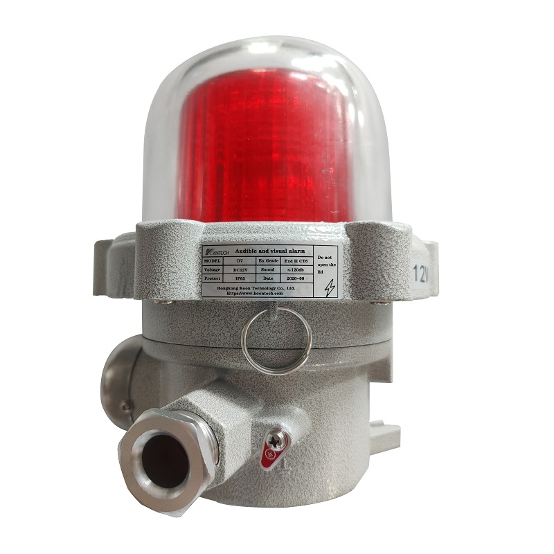 audible and visual alarm detail