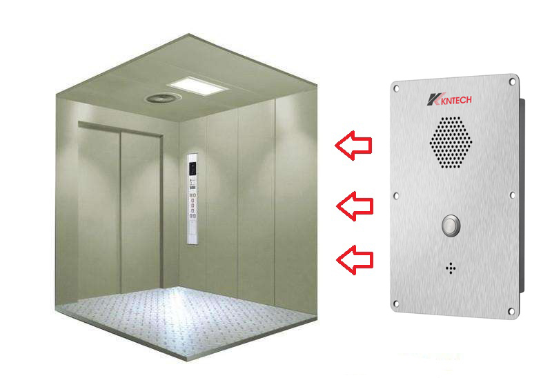 handsfree phone embeded in the wall