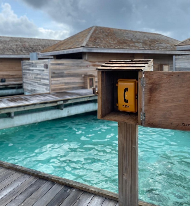 waterproof emergency phone for Maldives hotel swimming pool