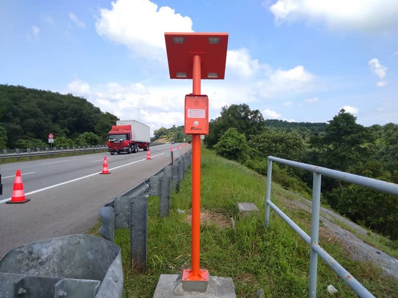 highway call box in outdoor