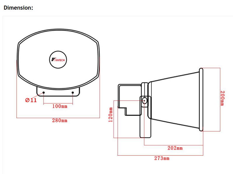sip speaker size
