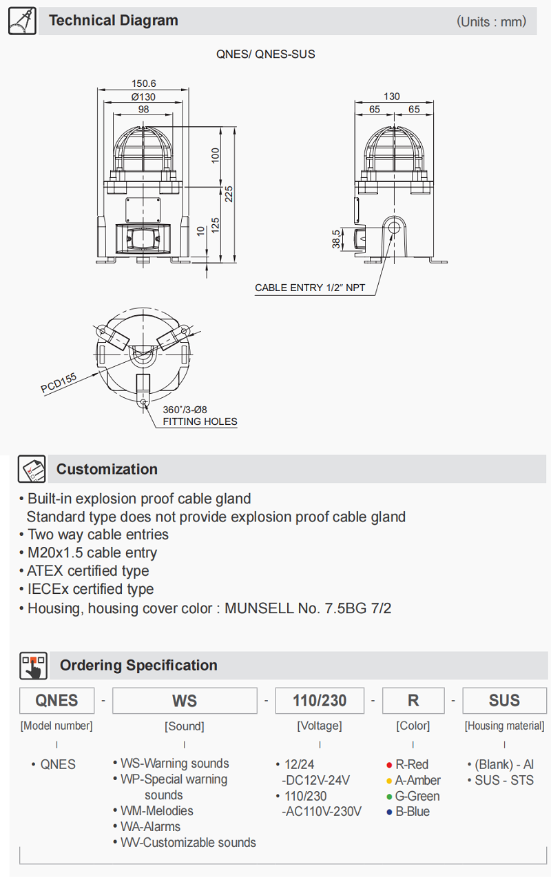 Explosion Proof LED Signal 