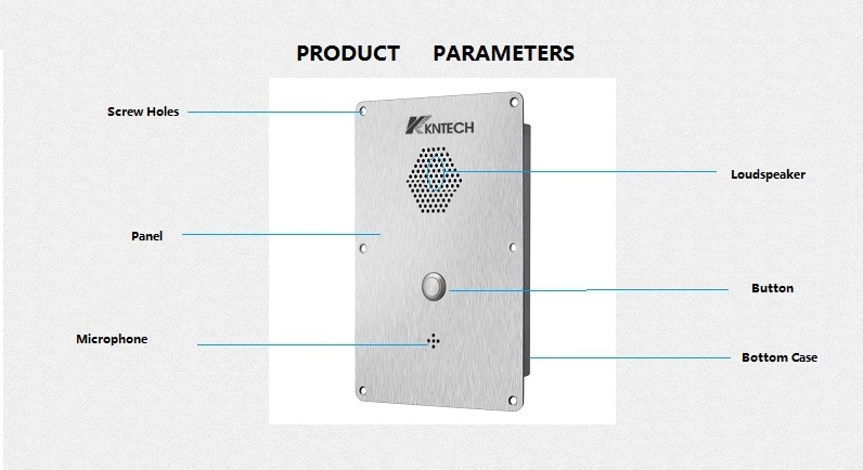 voice intercom embedded in the wall