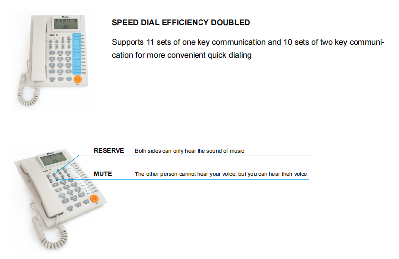 basic analogue telephone knm62