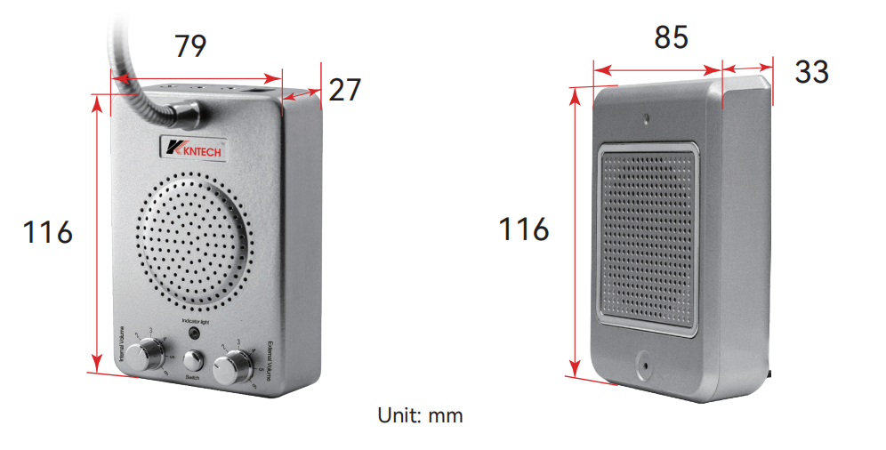 window intercom size