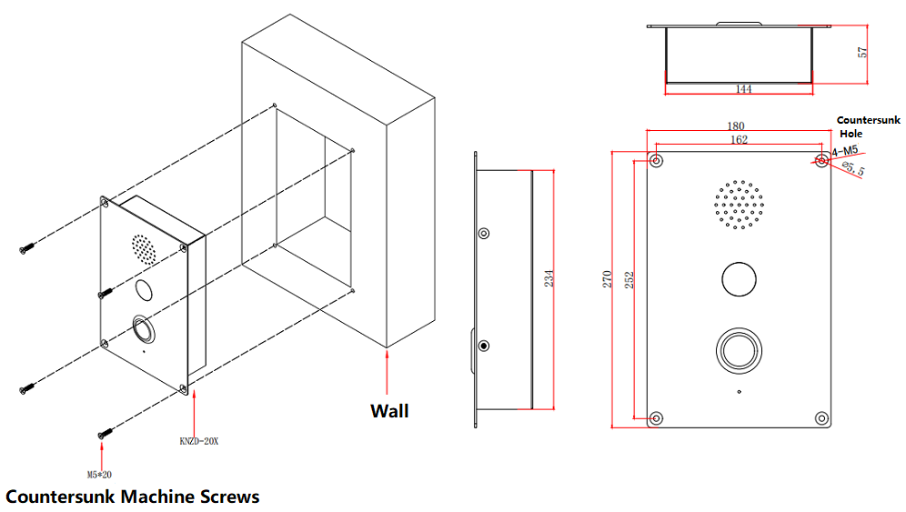 video intercom size