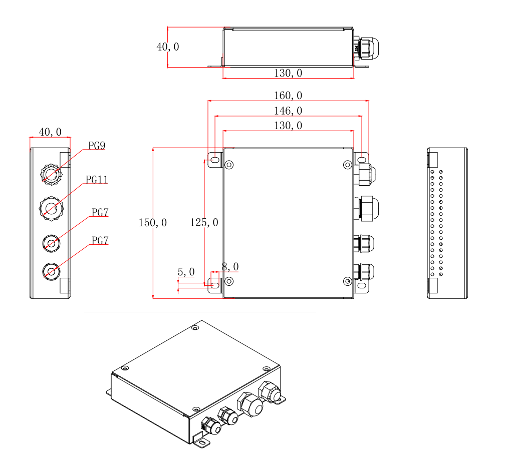 voip lift intercom size